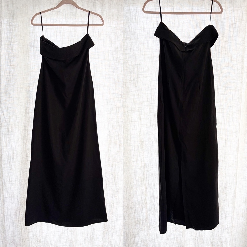 NWT DISSH Kai Strapless Midi Tube Dress Black Column Size 6 - Picture 4 of 15